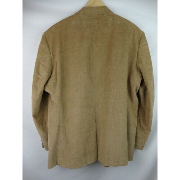 Chaps Men's Suit Jacket Blazer Size 48 Reg Brown Corduroy Sports Coat Jacket - Picture 10 of 12